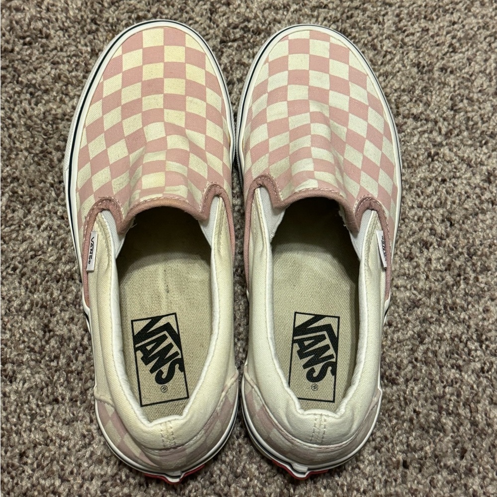 Pink Checker Vans
